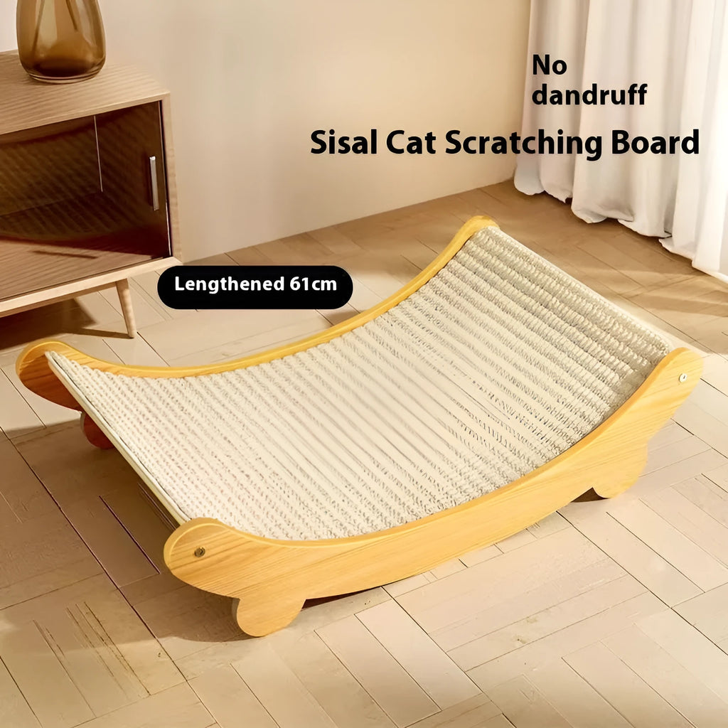 Sisal cat scratch board in pastoral style design with large and small size options