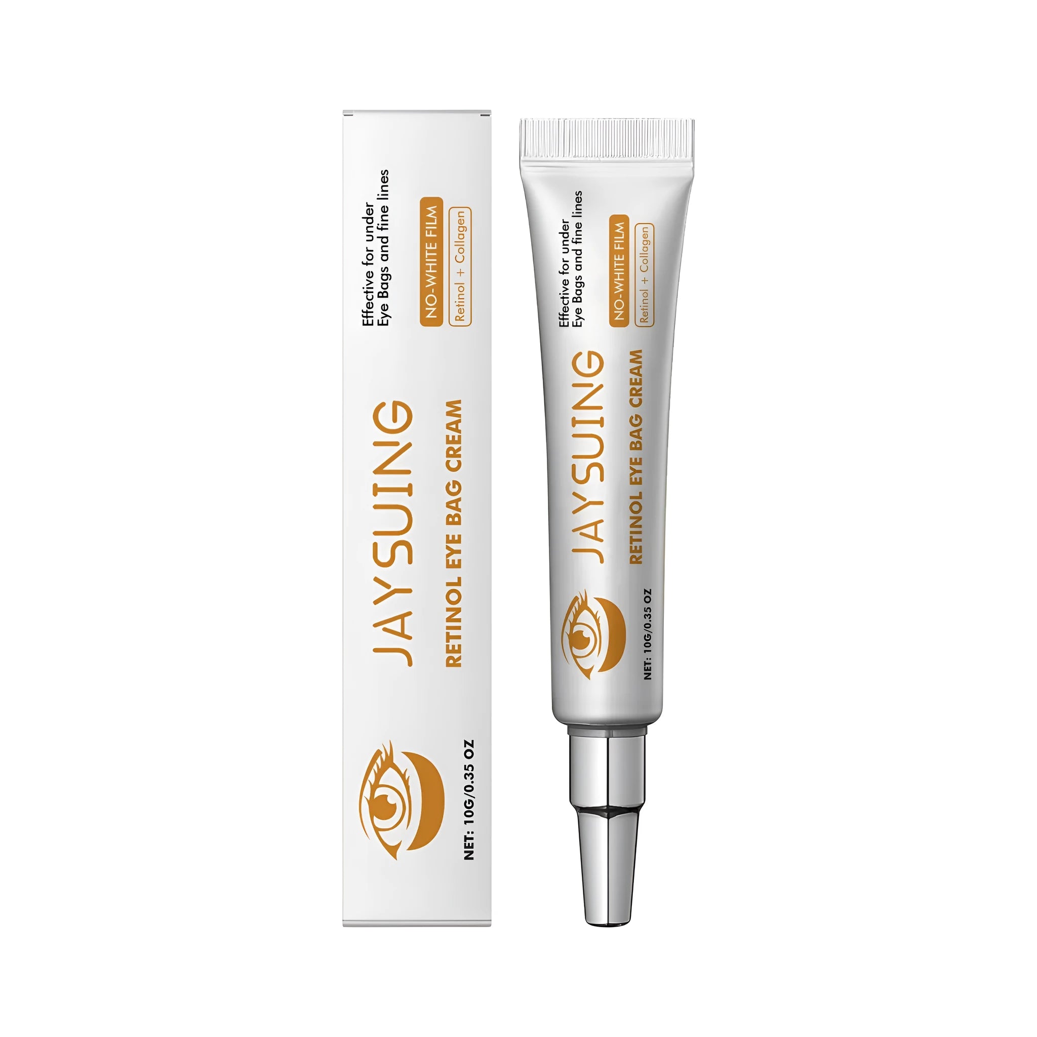 Tube of Retinol Anti-aging Eye Cream 10g with Hyaluronic Acid and Collagen
