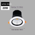 LED anti-glare ceiling spotlight with aluminium construction and three colour temperature options