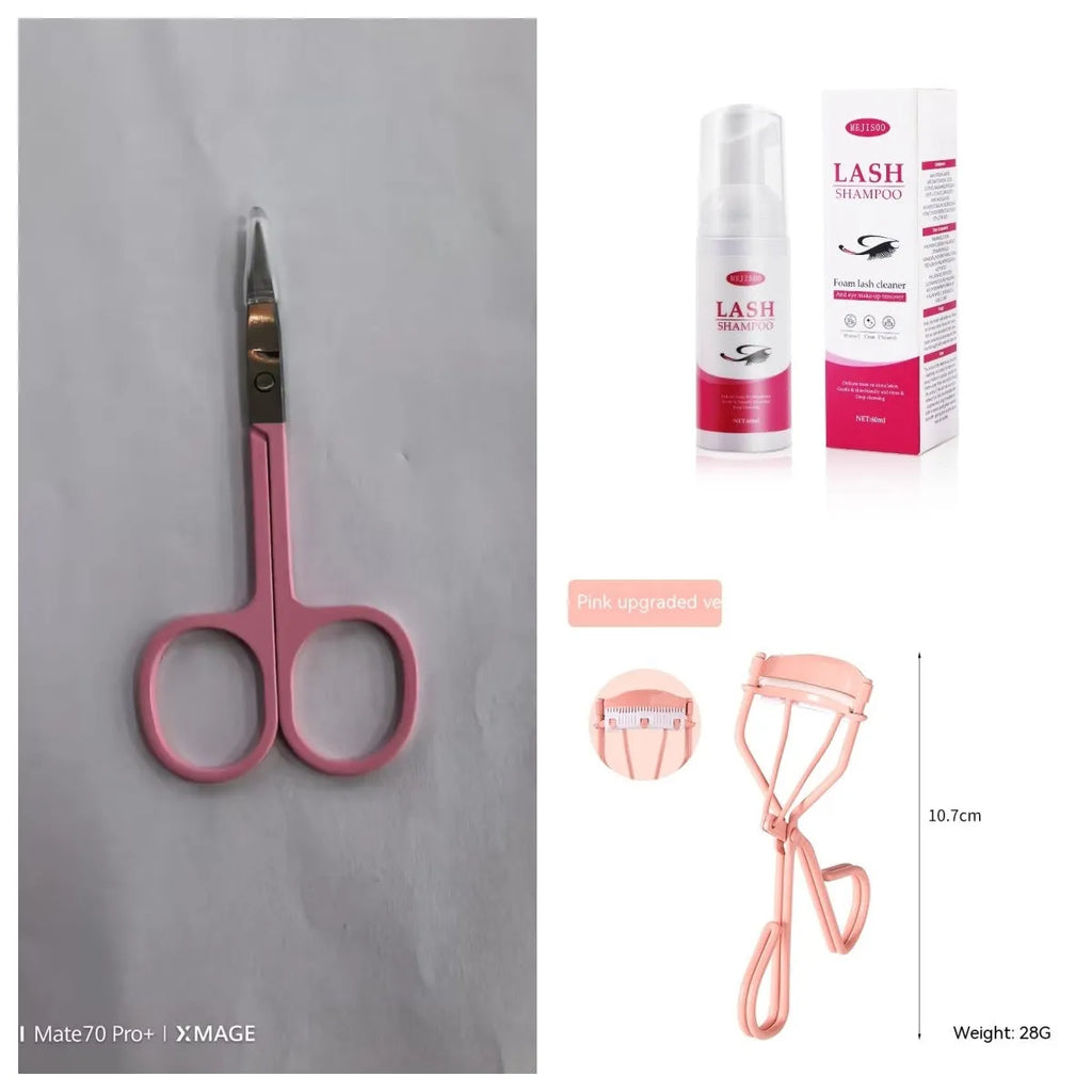 60ml bottle of lash shampoo mousse eyelash cleaning solution measuring 3.7cm x 13.5cm