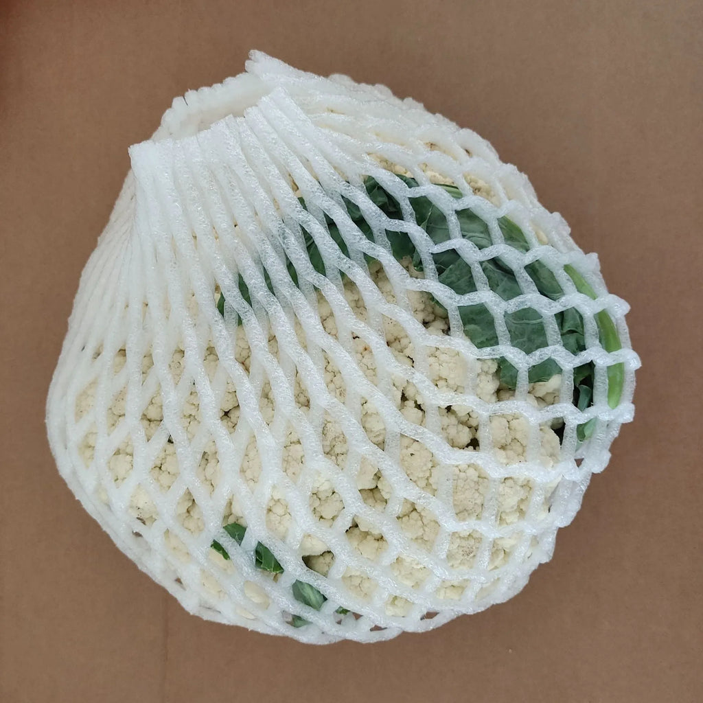 White foam fruit protective net for shockproof packaging in multiple sizes