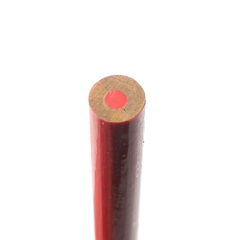 Pack of 10 red and blue two-colour carpenter's pencils with wooden shells