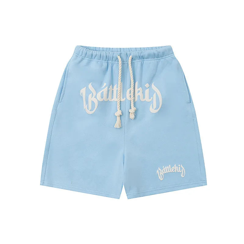Cotton blend street shorts in loose fit style available in multiple colours