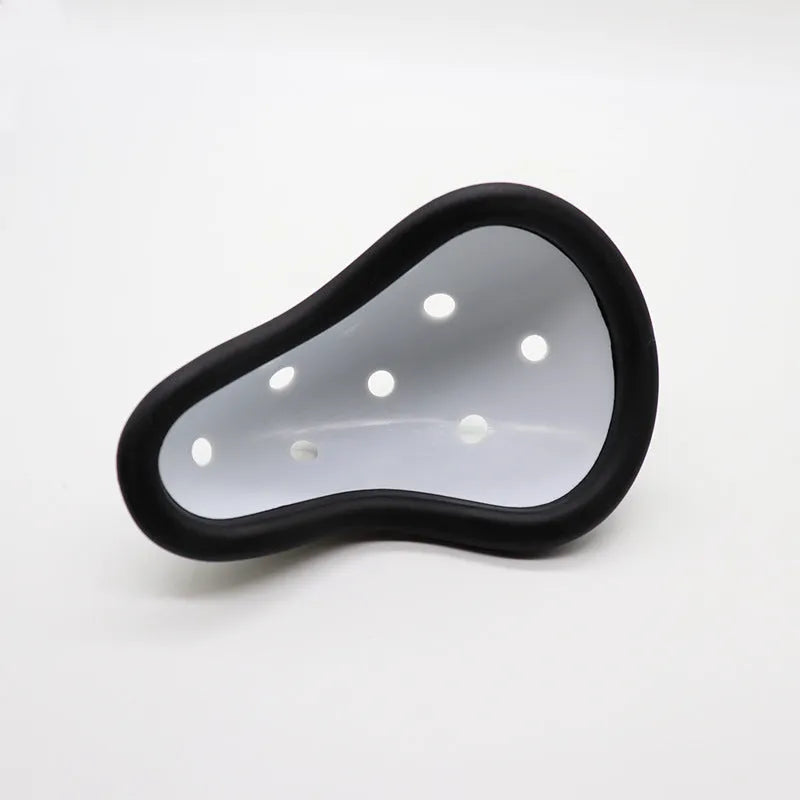 Rubber sports genital protector for adult and children sizes in contact sports