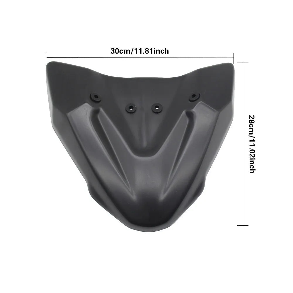 Black ABS fixed wind front wing body modification for KTM 390 and 790 Adventure ADV motorcycles 2019-2021