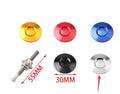 30mm aluminium alloy vehicle cover lock with iron screw in silver, black, gold, blue, or red.