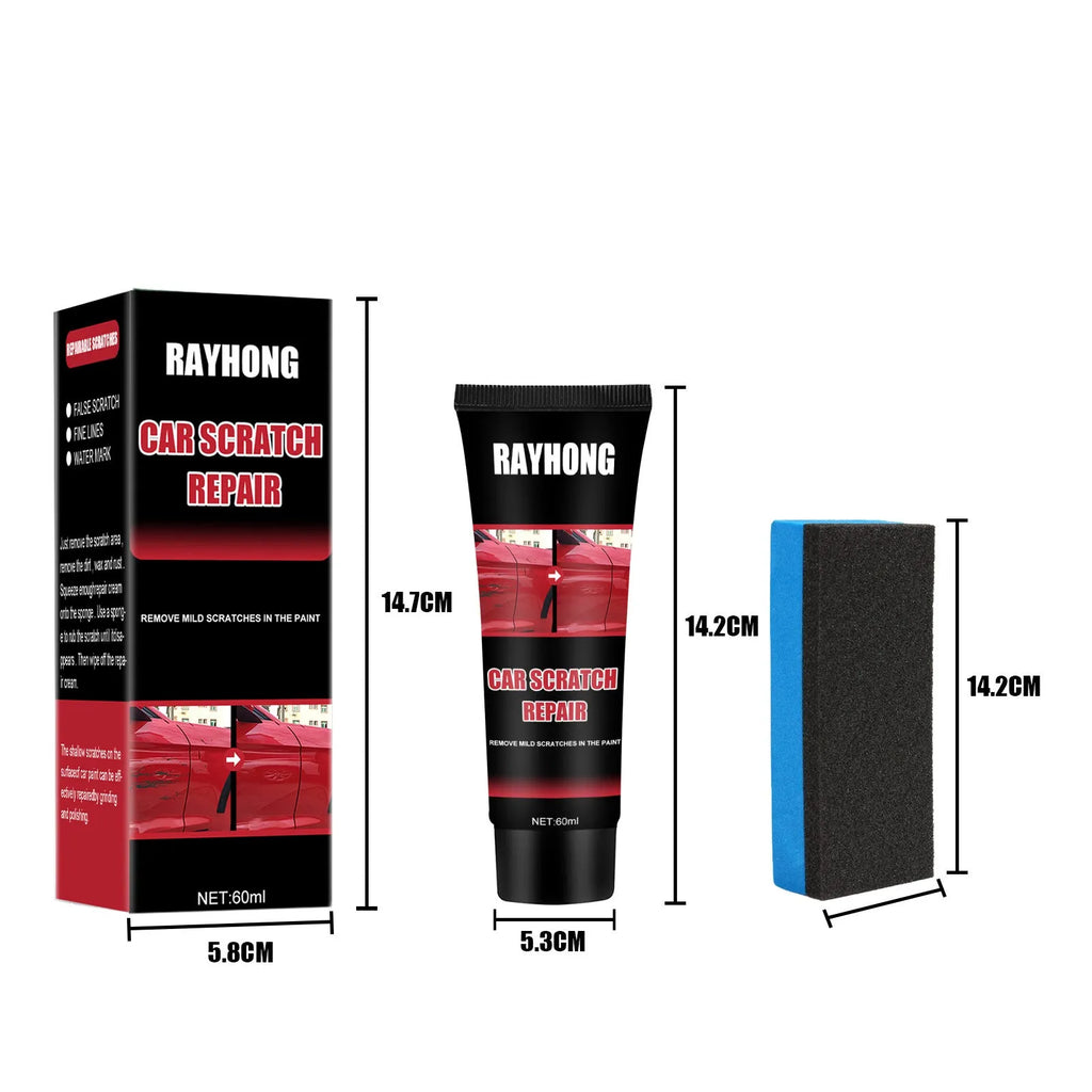 60ml car scratch repair wax tube with applicator for paint surface scratch removal and polishing