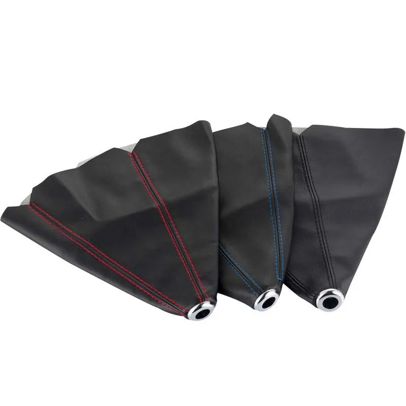 Black line pattern leather gear stick cover for General Motors vehicles.