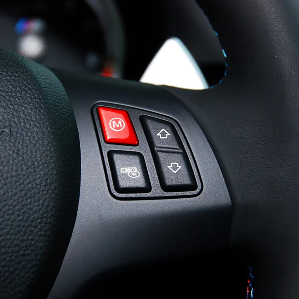 BMW steering wheel M1 M2 replacement buttons in red and blue colours for F30 F34 models