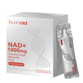 Two bottles of anti-aging dietary drink supplement with nicotinamide riboside and resveratrol