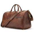 Men's large leather crossbody bag in black with adjustable shoulder strap showing interior polyester cotton lining