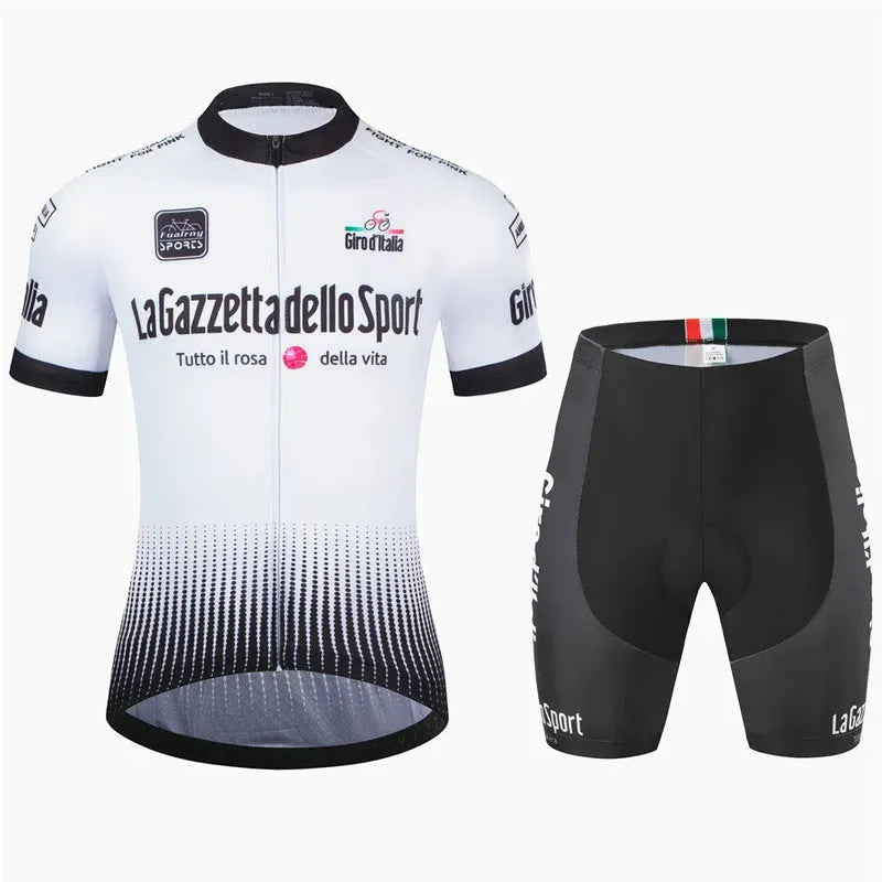 Cycling clothing suit in quick-dry polyester fabric for summer cycling and running activities