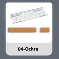 Double-sided keyboard and mouse pad with memory foam wrist rest in multiple colour options