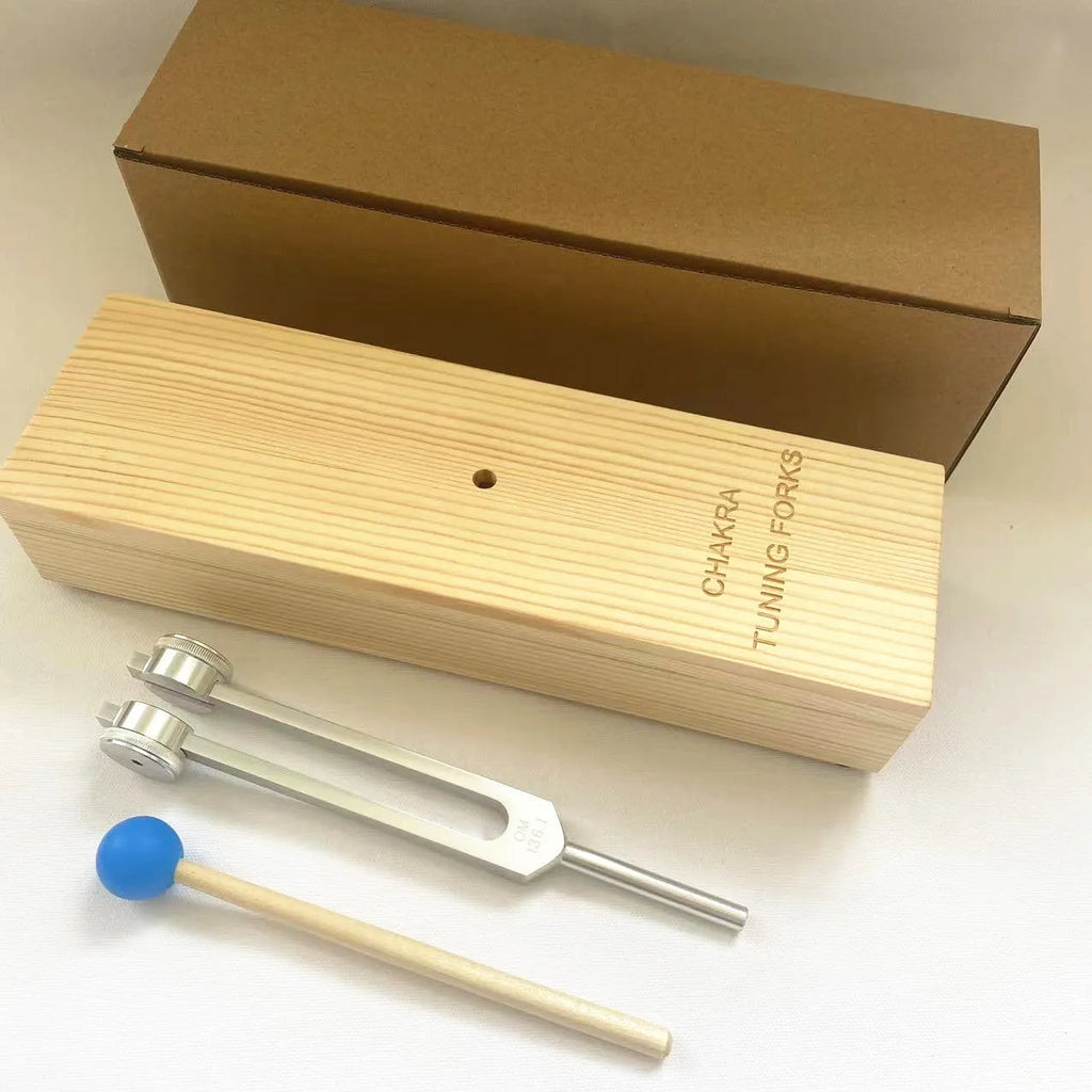Aluminium alloy tuning fork with matching speaker for 432Hz or 528Hz sound therapy