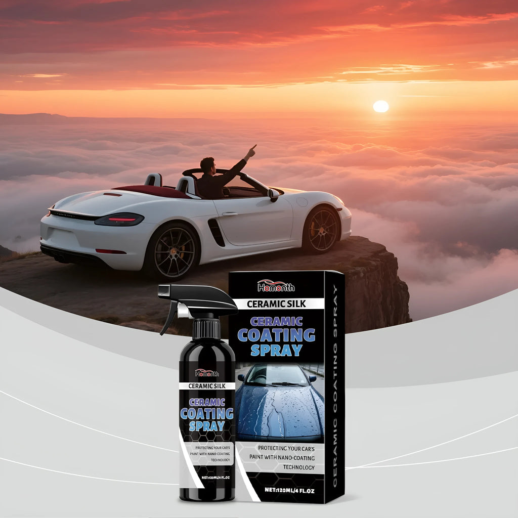 Ceramic coating spray bottle 120ml with anti-fading properties for vehicle maintenance