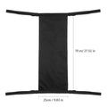 Black wheelchair-mounted oxygen cylinder pannier bag made from 600D Oxford cloth