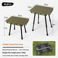 CLS Outdoor aluminium folding camping stool that converts to small table with height adjustment