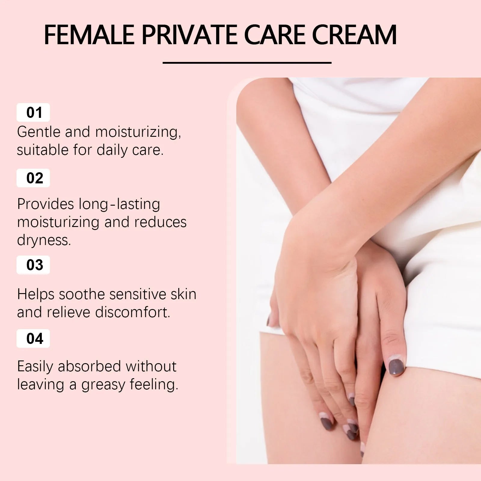 50g tube of Gentle Care moisturising cream with rose and peppermint extracts for daily skin hydration