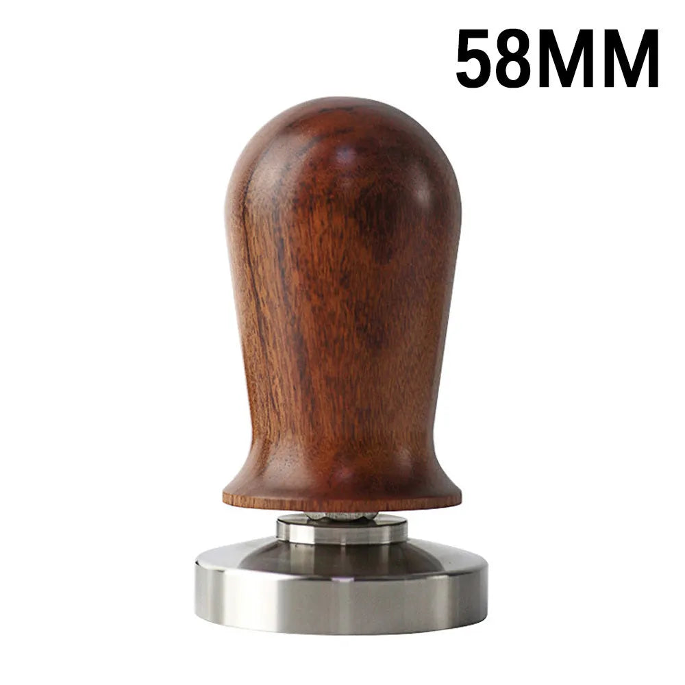 Coffee press powder hammer with stainless steel base and silicone pad for espresso machine tamping