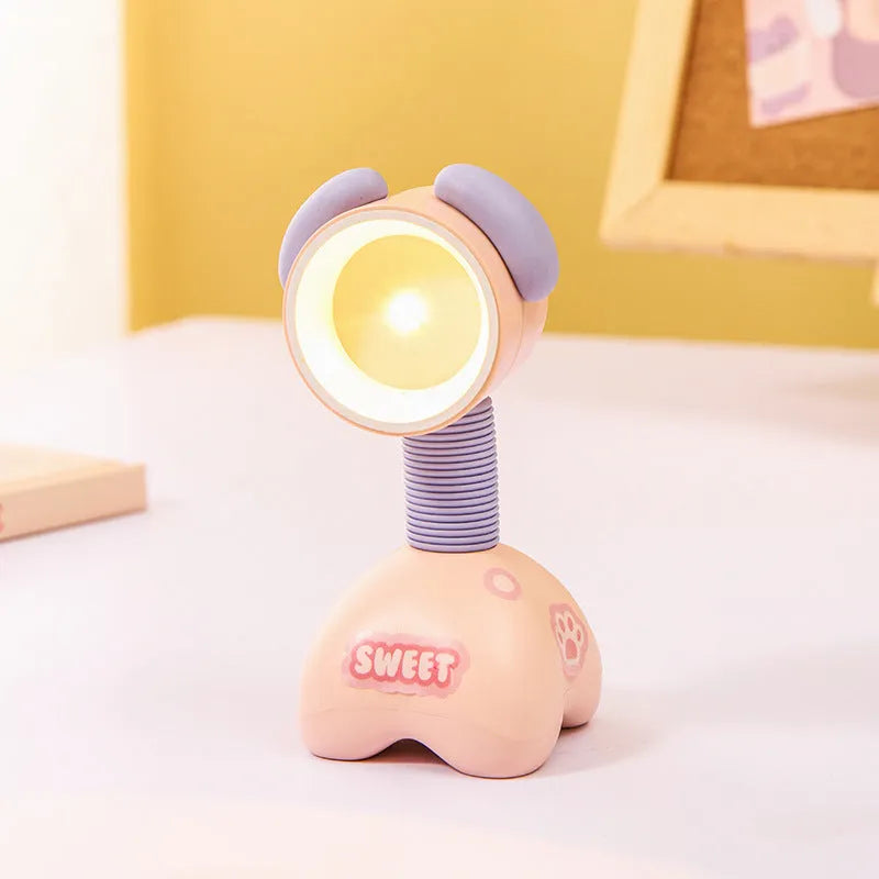 Creative DIY cartoon magnetic desktop night lamp in various colours with adjustable lighting