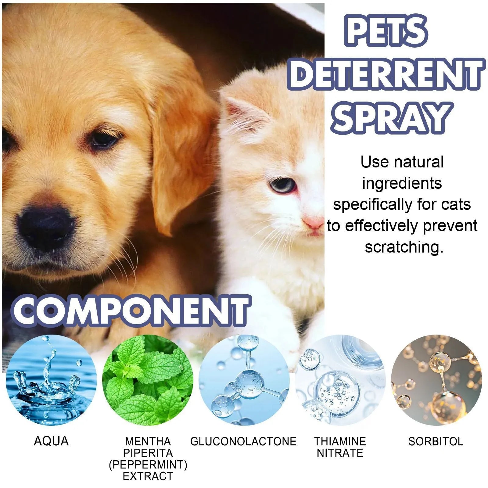50ml boxed pet spray for stopping dogs and cats scratching doors and sofas