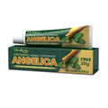 120g tube of herbal toothpaste with mint, baking soda, angelica sinensis and kelp extracts.