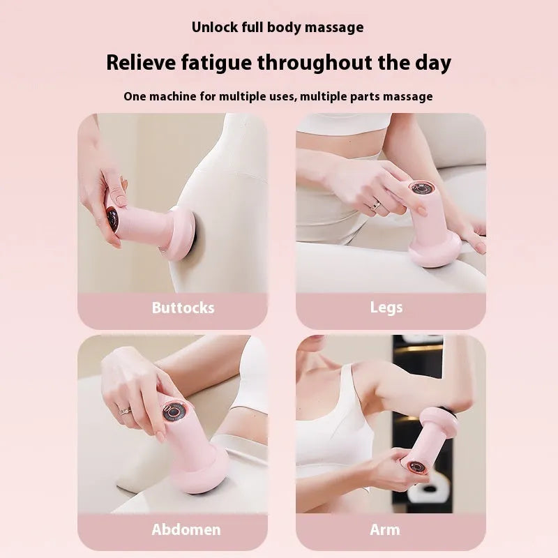 USB electric massager for cervical spine waist back leg in black pink or white colours