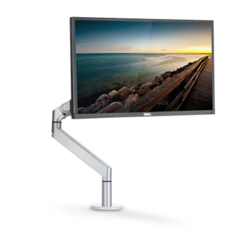 Aluminium alloy notebook stand with air pressure arm in black or silver colour