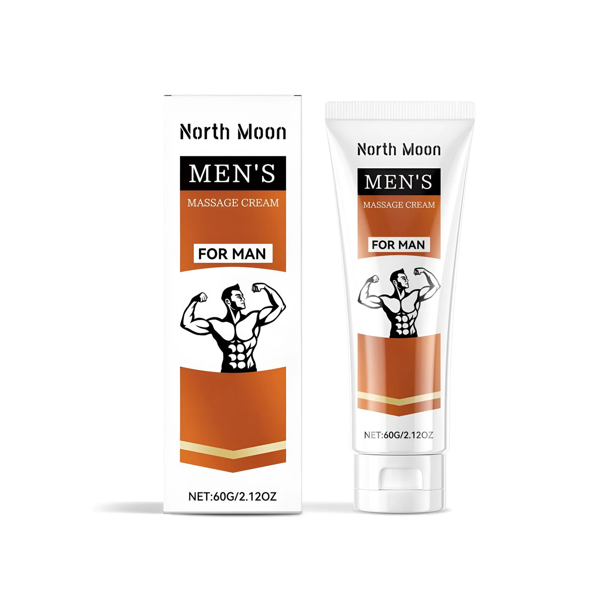 60g container of men's massage cream with ginseng and botanical extracts