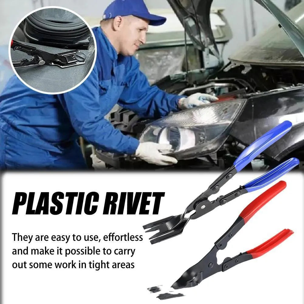 Blue car universal disassembly separator pliers with 235mm length for door panel and interior clamp removal