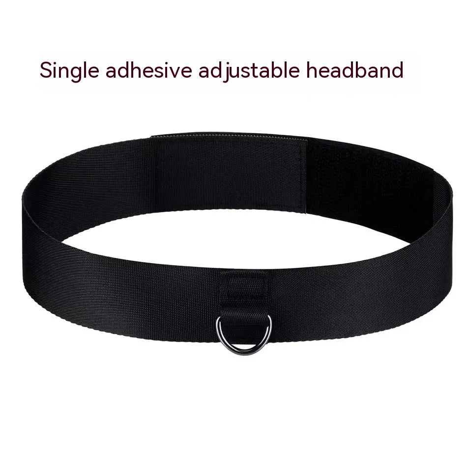 Head-mounted boxing reaction training ball set with adjustable headbands and multiple coloured balls