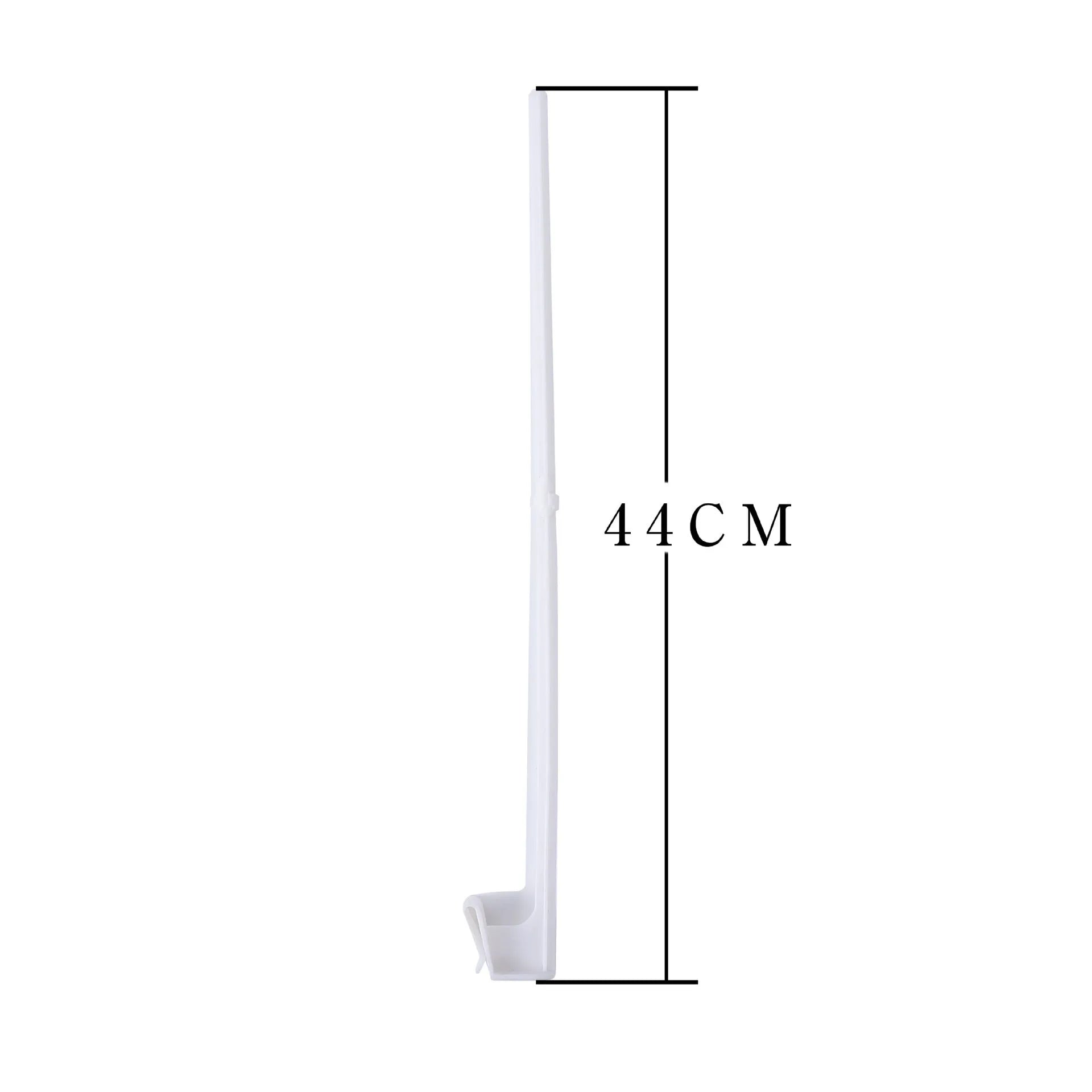 White PP plastic car window flag pole holder mount clip set with 10 brackets for vehicle displays
