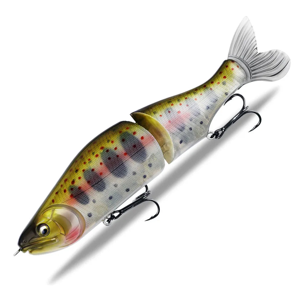 185mm hard plastic fashion tossing bass fishing swimming bait lure on a blue background.