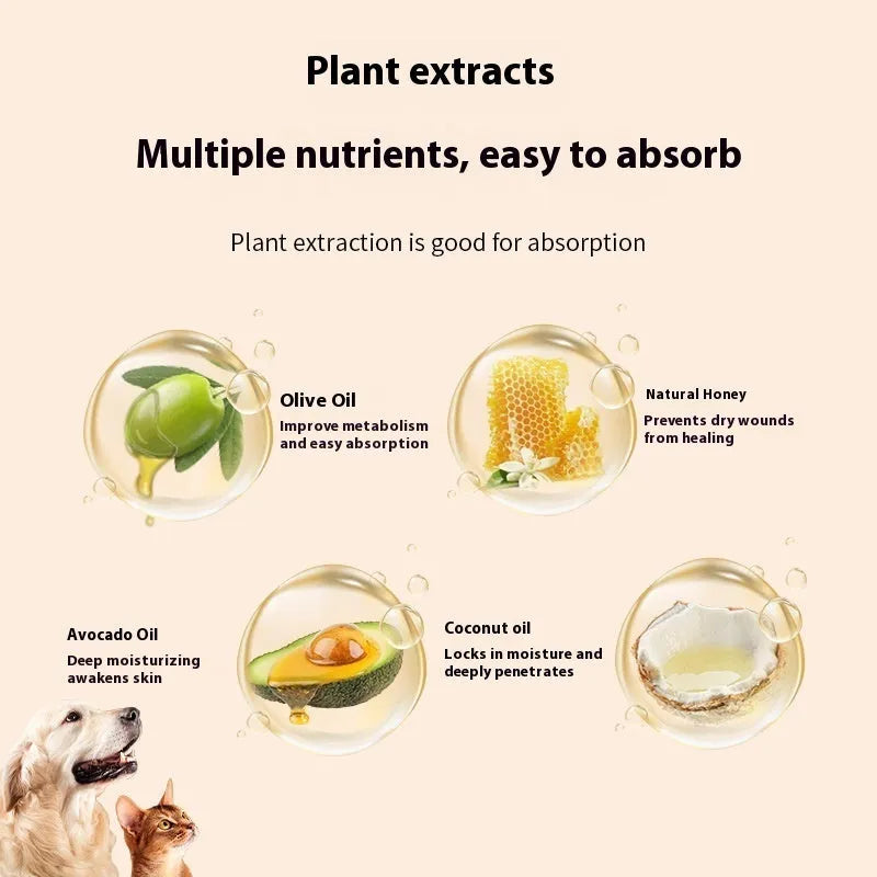 40g tube of pet foot moisturising cream with planting Brazil palm wax for dogs and cats