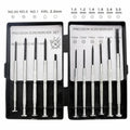 11-piece clock screwdriver set with multiple bit specifications for electronics repair