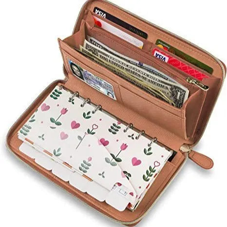 Anti-theft card holder wallet with RFID blocking in multiple colour options including black and rose gold