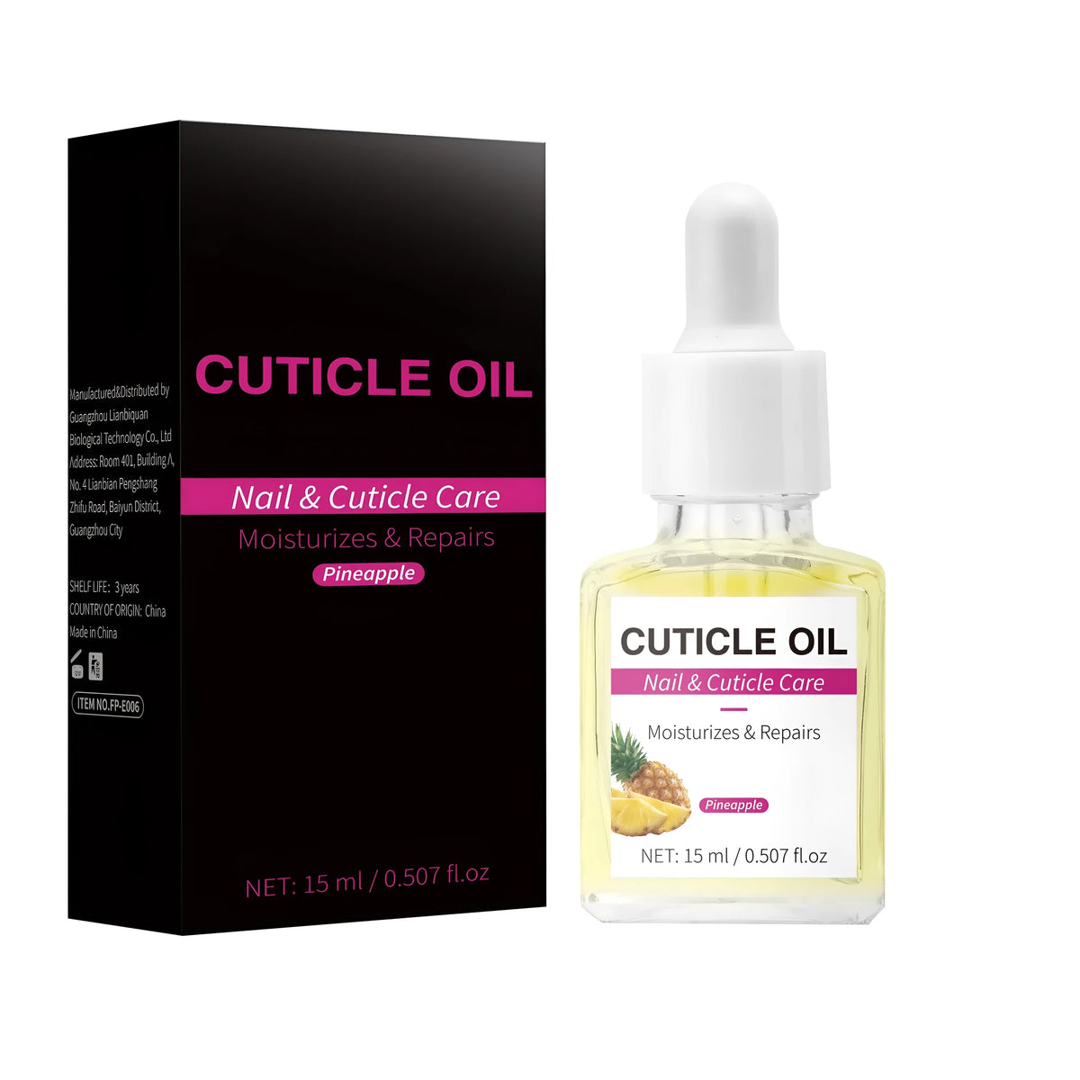 15ml moisturising nail cuticle oil bottle for nail care and cuticle treatment