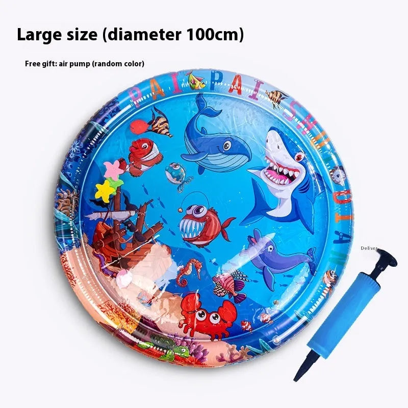 PVC inflatable water cooling mattress for pets in aquatic designs