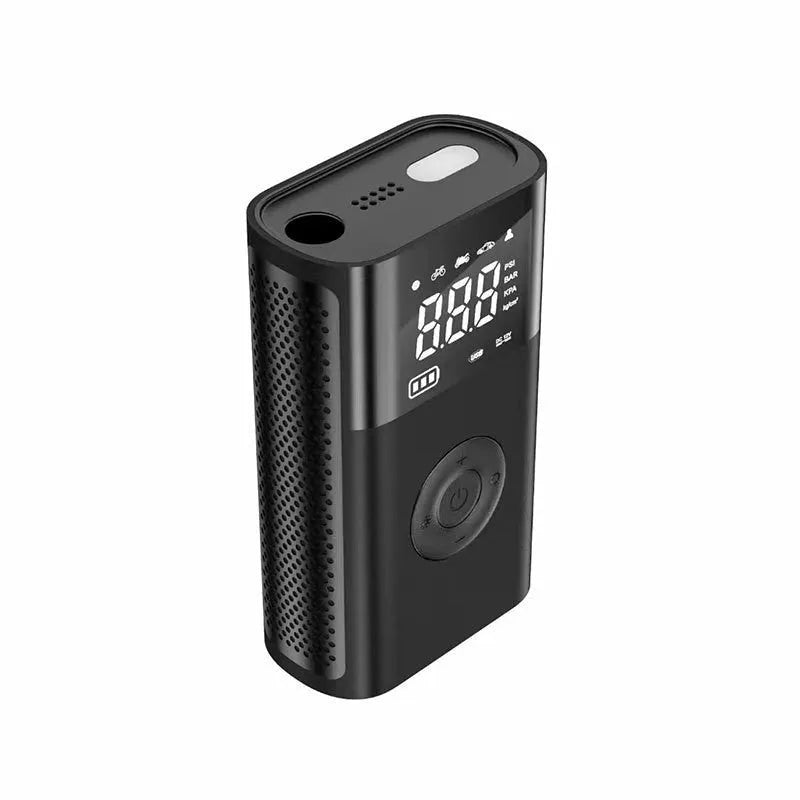 Wireless digital display air pump with ABS housing and multiple inflation attachments