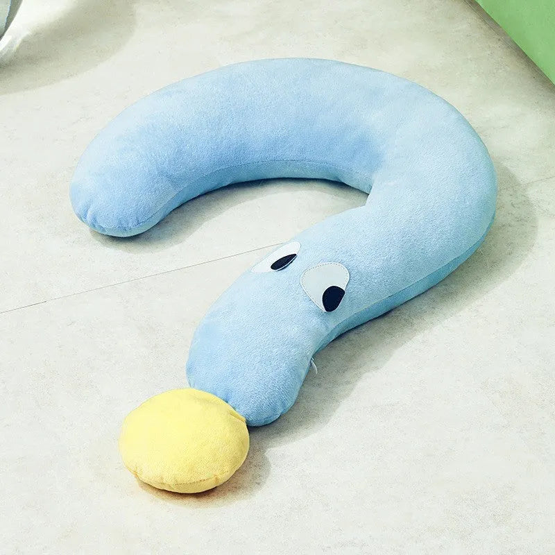 Blue and yellow pet pillow measuring 62x39 cm for cat and dog sleeping