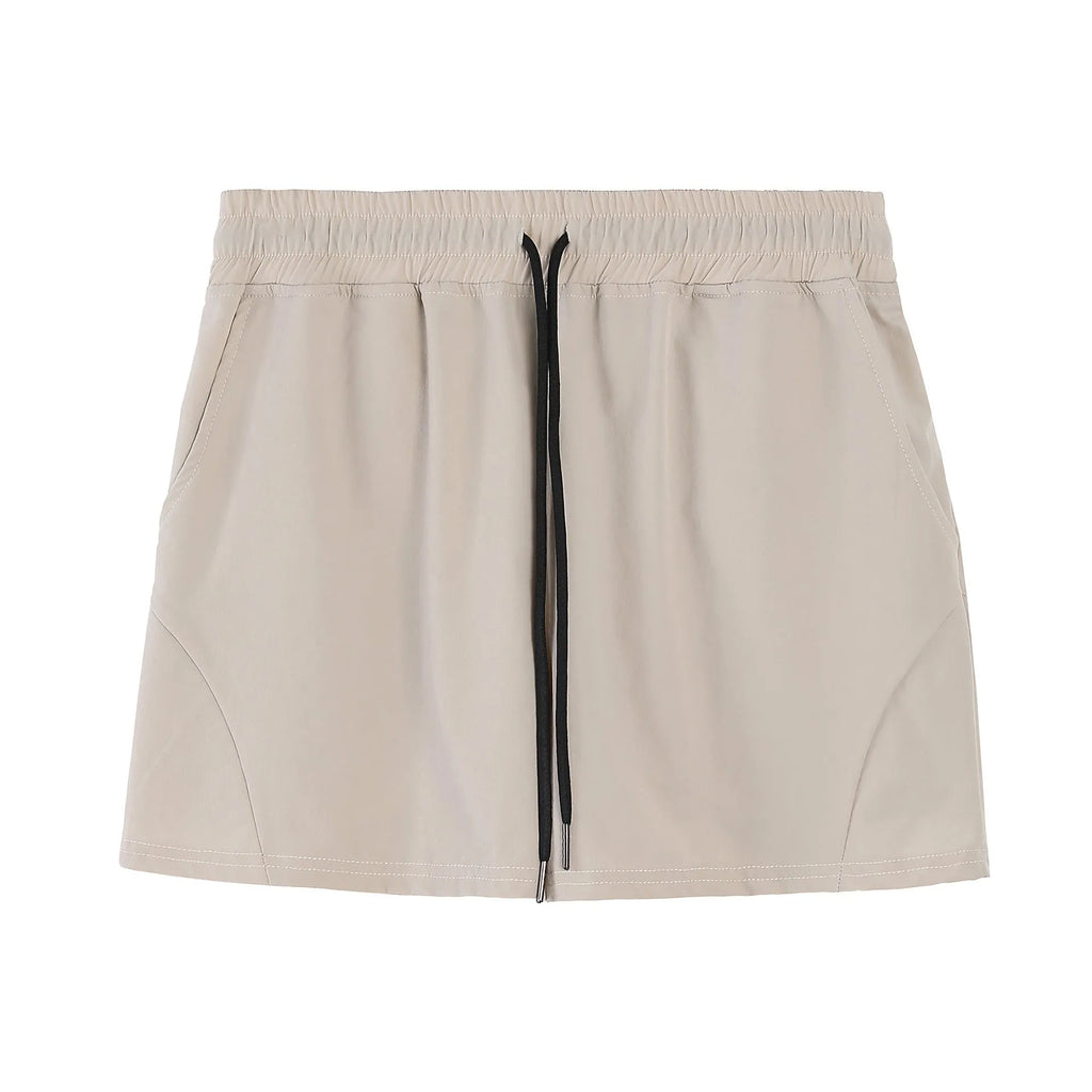 Men's slim fit basketball shorts in grey, black, apricot or green colours with elastic waistband