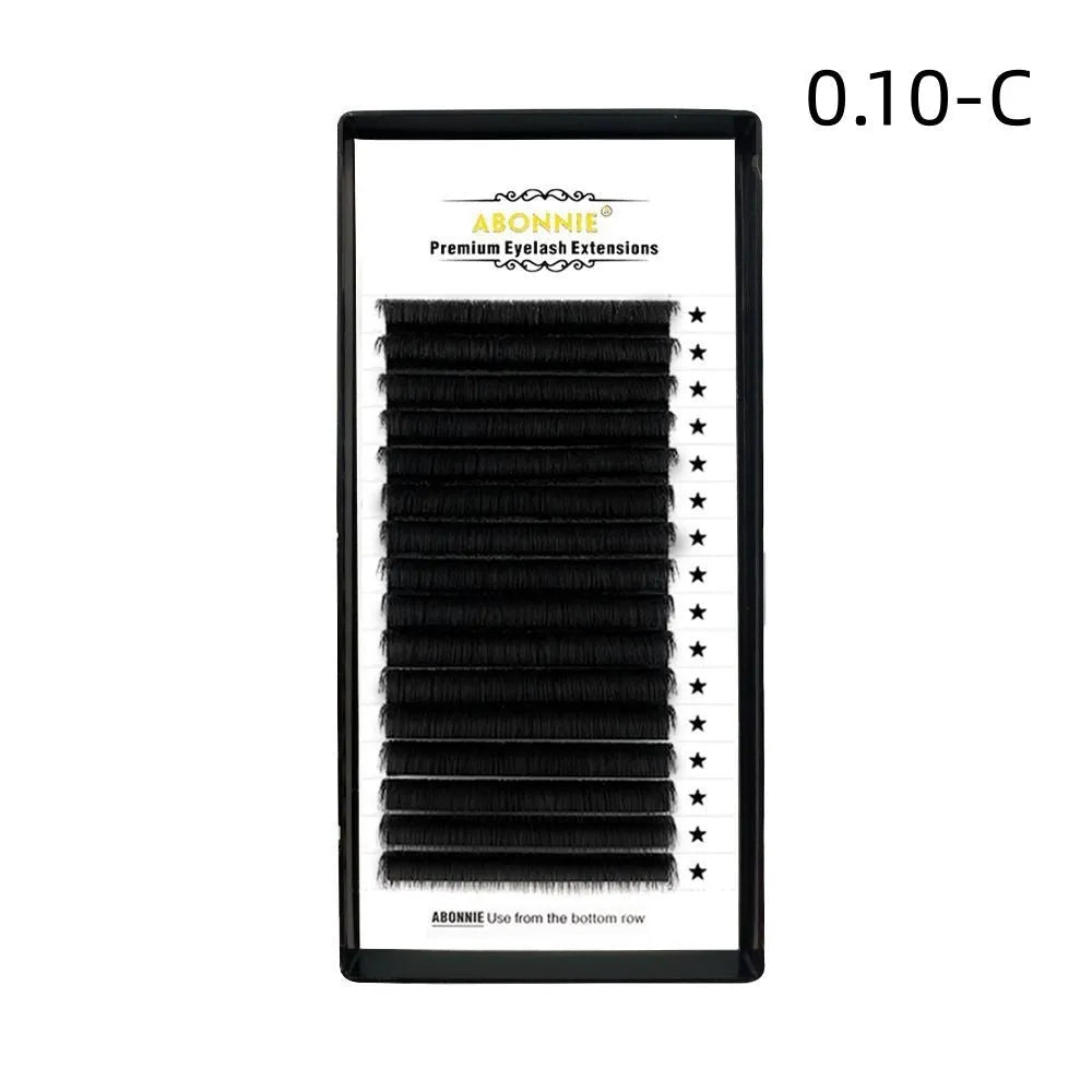 Close-up of dense 16-row false eyelashes with matte wool texture in mink hair, showing length options.