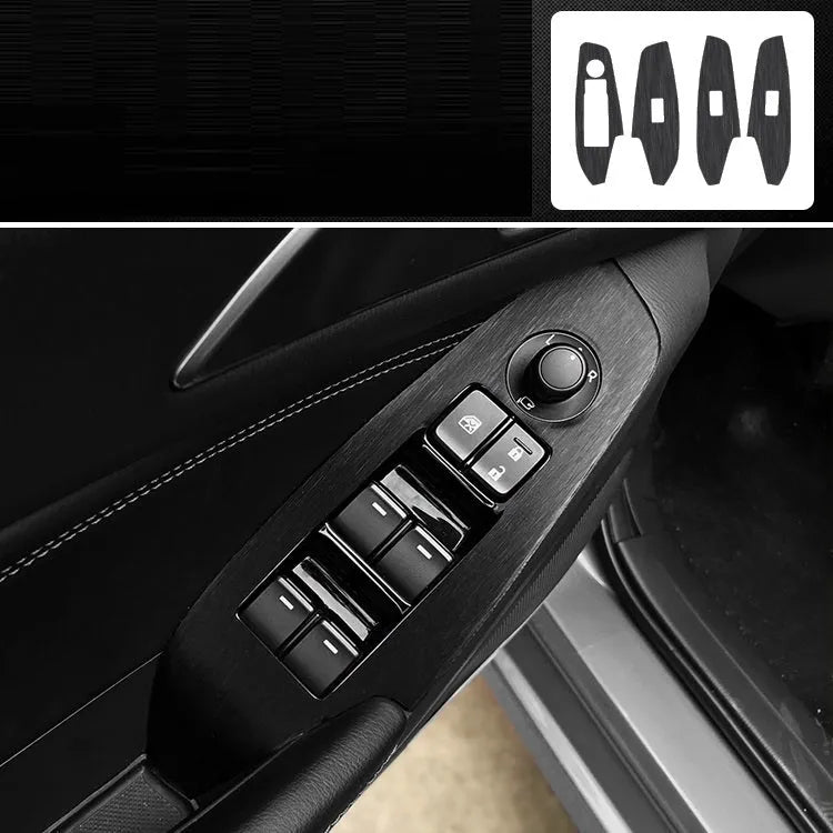 Pre-cut matte black vinyl sticker kit for Audi Volkswagen Seat interior centre console and dashboard