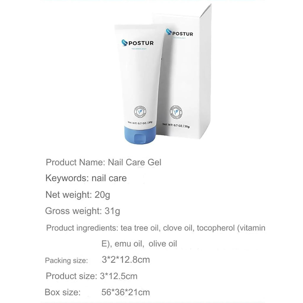 20g nail gel polish in a 3cm by 2cm by 12.8cm container for DIY manicures.
