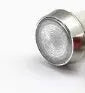 10mm stainless steel edge plastic indicator light with wire terminals and flat metal base