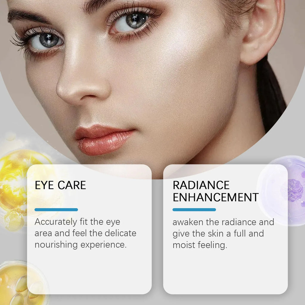 Single pair of micro needle eye mask patches for under-eye treatment with hyaluronic acid