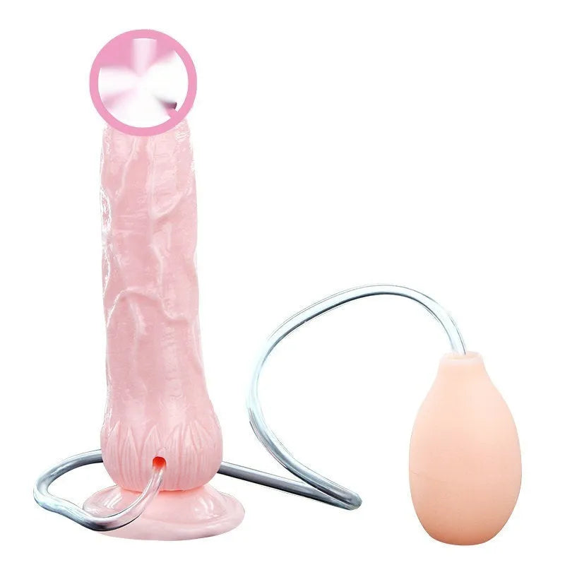 Flesh-coloured suction cup female toy with 200mm length and realistic appearance