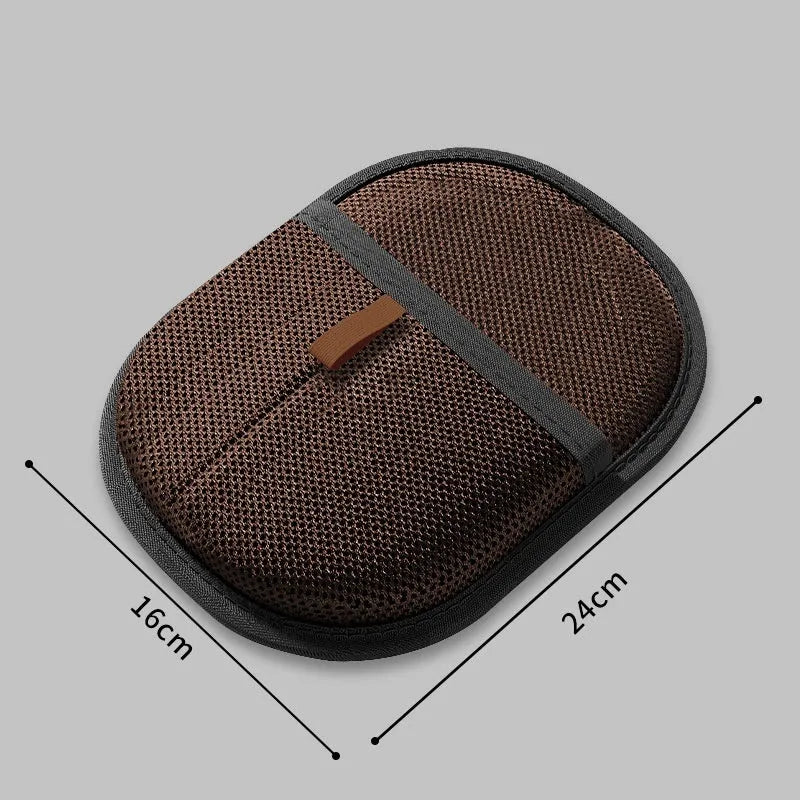 Black pet hair remover mitt with dual-sided silicone bristles for dog and cat grooming