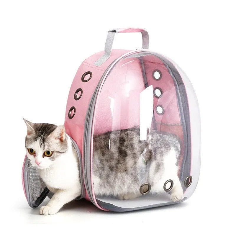 Medium hard PC astronaut-style pet carrier bag with side opening in various colour options