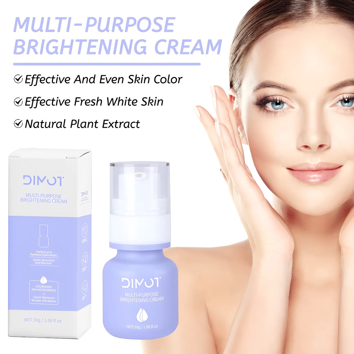 30ml moisturising cream make-up primer bottle for all skin types